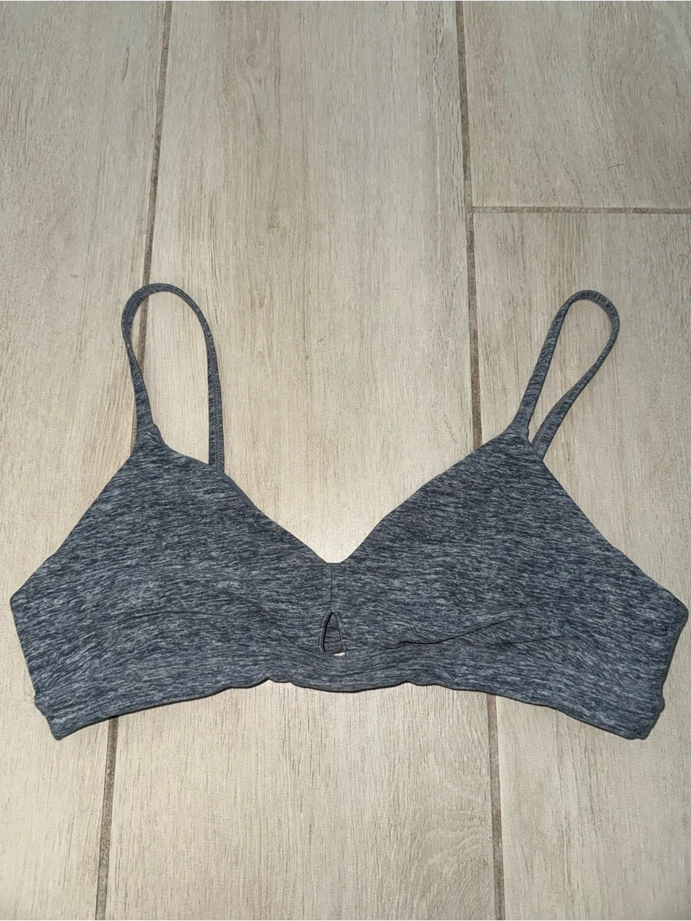 Alo Seamless Heather Gray Wireless Sports Bra